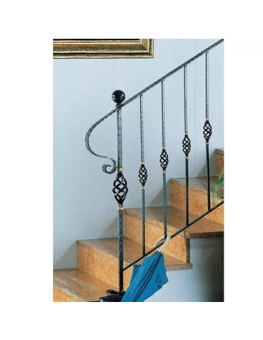 BARROTE FORJA SALOMONICO 1 PIÑA C12