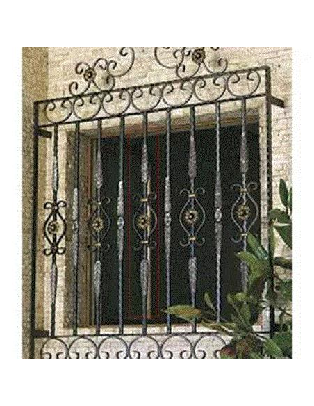 BALAUSTRE FORJA MARGARITA C/FLOR C14