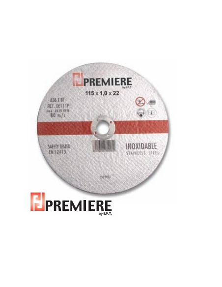 DISCO CORTE PREMIERE INOX TARJETO 125X1.0X22