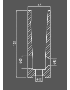 PASAMANOS U DE CRISTAL  (16338) P/M 2