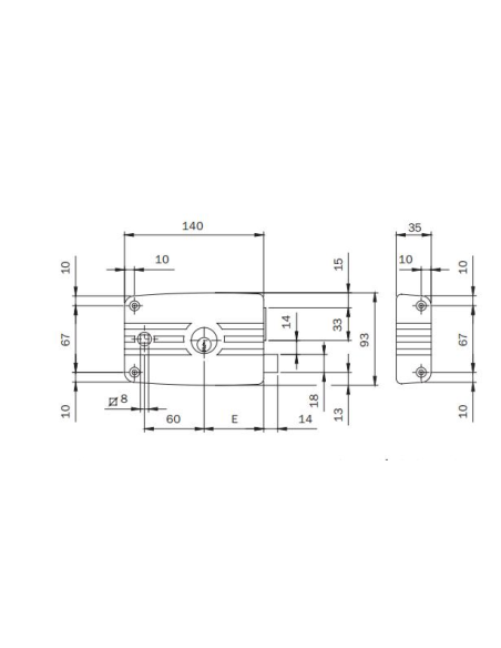 CERRADURA 1125-14-D  ISEO (I481603)