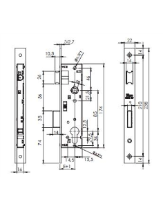 CERRADURA 1995 ISEO INOX E-35 (I741350H8603) 2