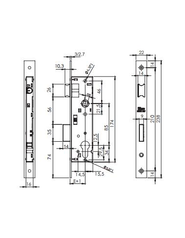 CERRADURA 1995 ISEO INOX E-35 (I741350H8603)