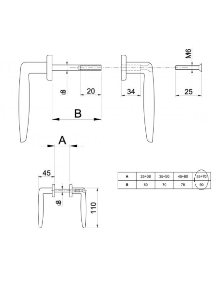 MANILLA 435 IBFM NEGRA LARGA (IBFM435L)