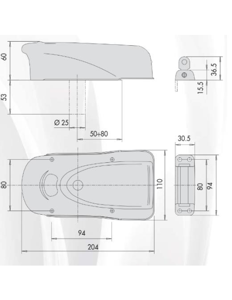 CERRADURA ELECTRICA UNIVERSAL C/BOTON (J1A731.00.0)