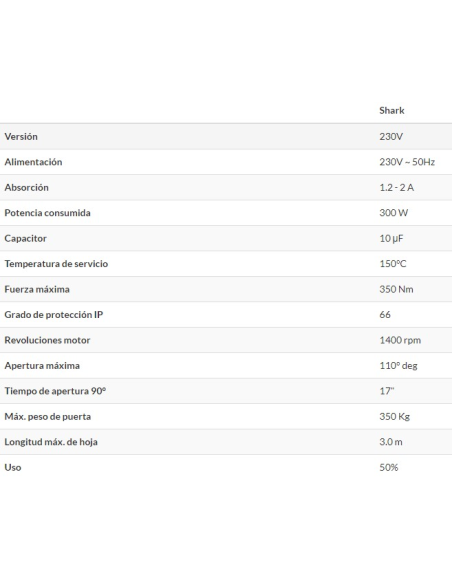 KIT 2 MOTORES ENTERRADOS SHARK 1 230V (KSHARK)