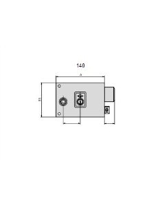 CERRADURA 1125 BR/1 14 DERECHA CVL (L1125/14D) 2