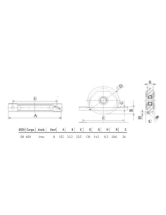 POLEA INOX 80X27 R20+SOP ATORN. INOX 2