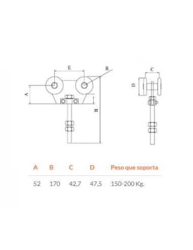 CARRITO DOBLE DE 60 GRANDE (R-2-G-60)