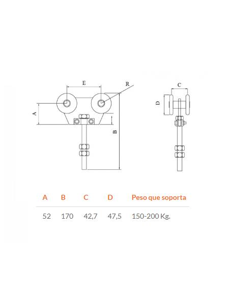 CARRITO DOBLE DE 60 GRANDE (R-2-G-60)