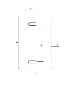 MANILLON SIMPLE INOX GL  REF.625 250X25 2