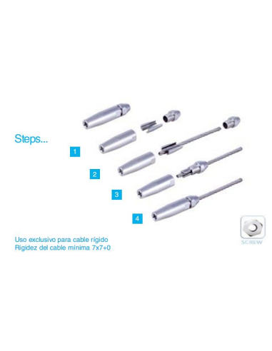 TERMINAL APRIETA RAPIDO ROSCA INT M6 C4 DCH/IZQ...