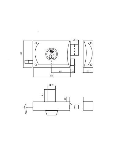 CERRADURA REGULEX A380 DERECHA