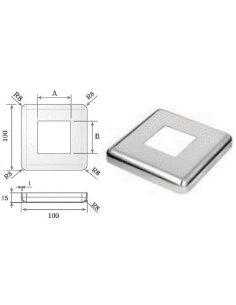 FLORON INOX BRILLO 316 40X40 FI07338