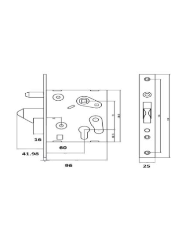 CERRADURA 447 ICSA 112D72 DE 60