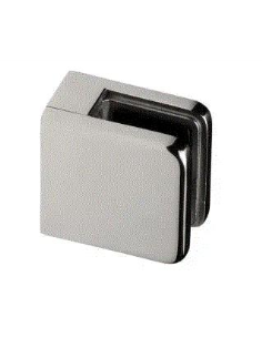 PINZA INOX 316 BRILLO BASE PLANA CUADRADA ( VIDRIO-8 ó 10 ) 2