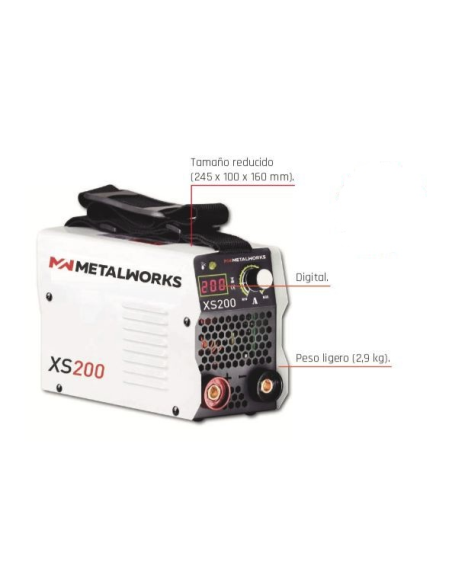 SOLDADURA INVERTER XS200+MALETA REF 829019200