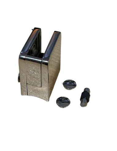 PINZA INOX 316 BRILLO  TUBO CUADRADA C/PLACA (...