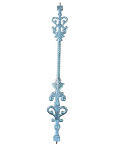 BALAUSTRE CURVO DOBLE CARA ALUMINIO "C" 87CM